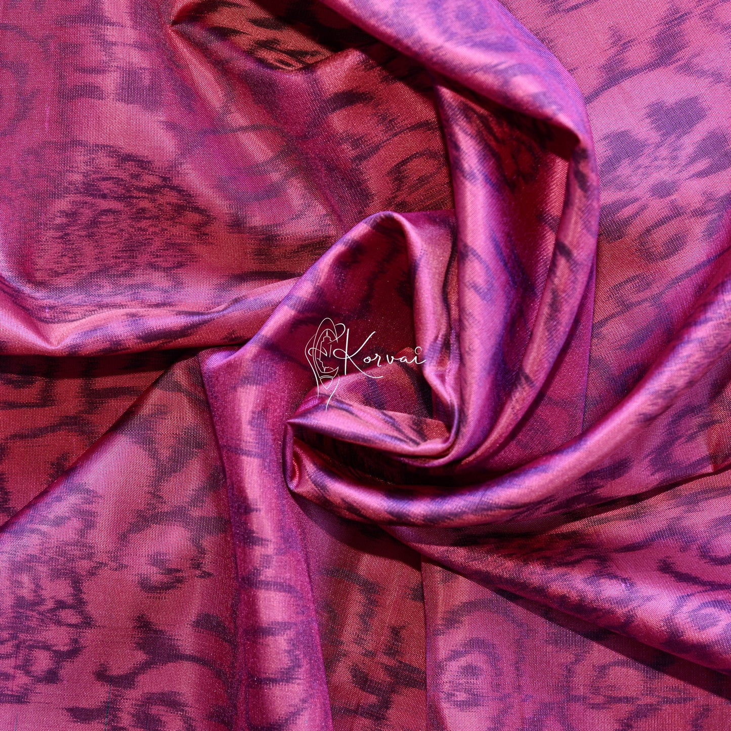 Closer view of the body with Pochampally flower prints.