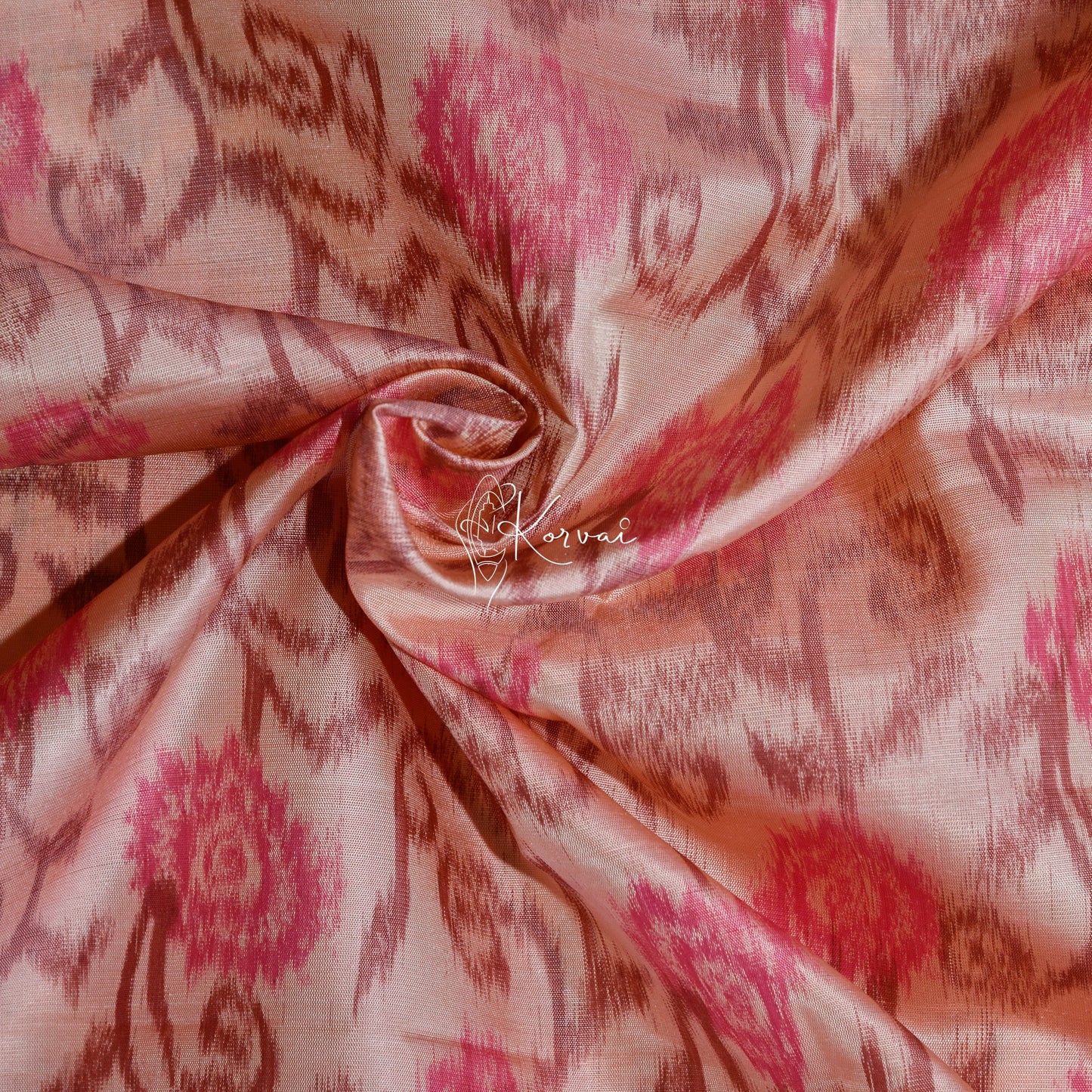 Closer view of the body with Pochampally flower prints.