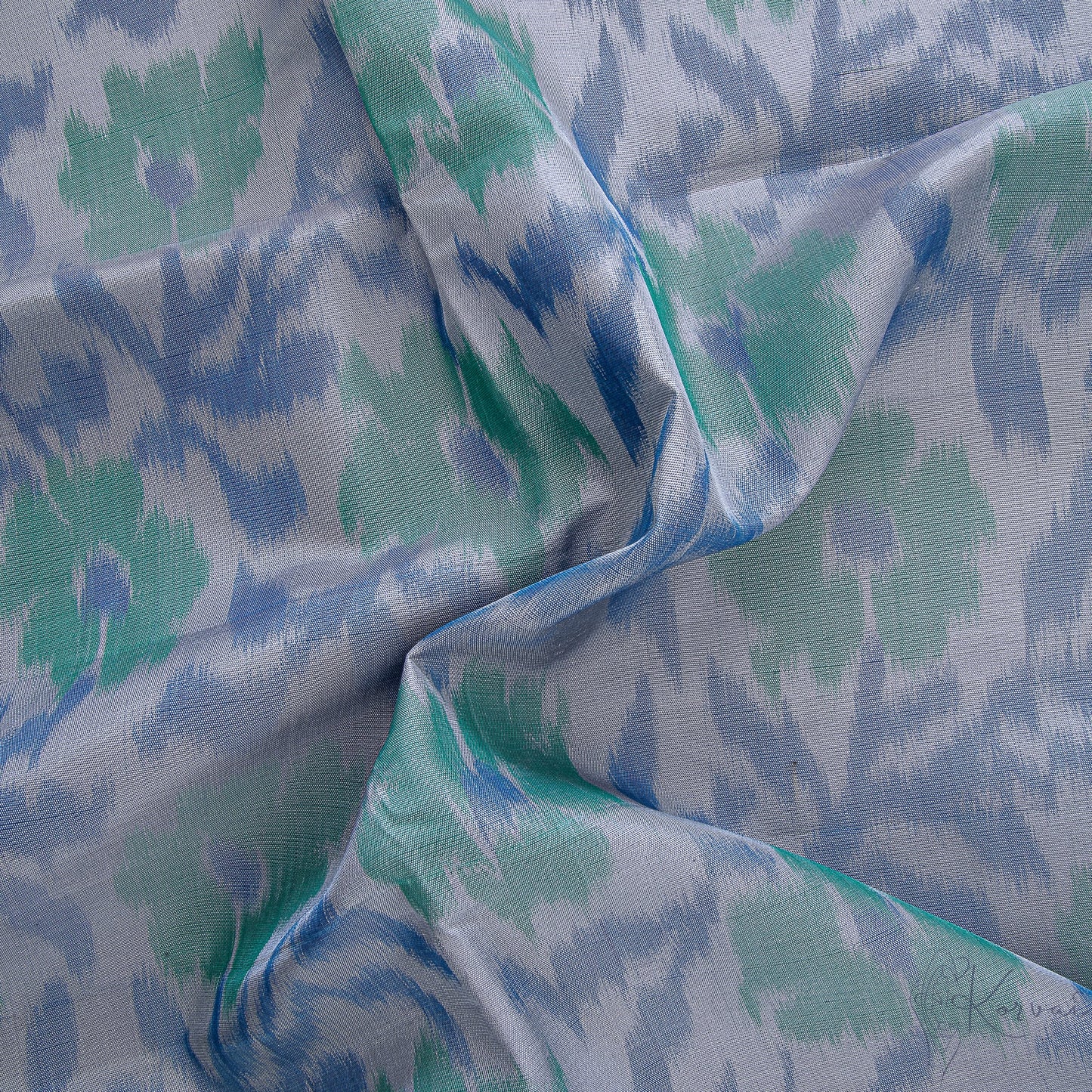 Closer view of grey pochampally style body.
