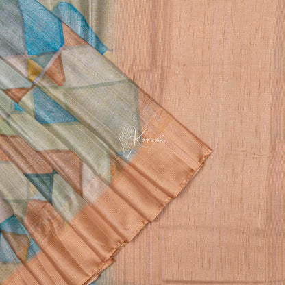 Thennal Printed Silk Saree